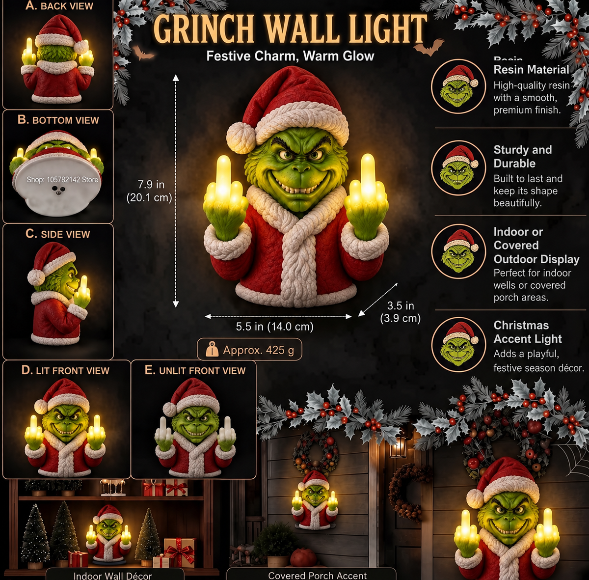 NaughtyLamp™        Christmas Lamp