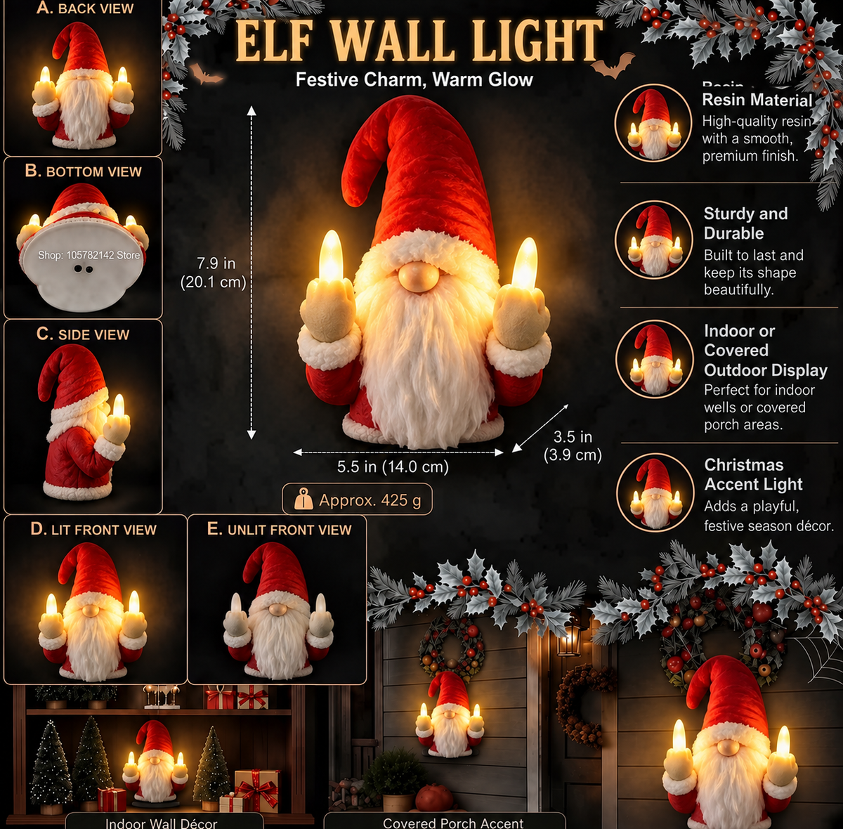 NaughtyLamp™        Christmas Lamp